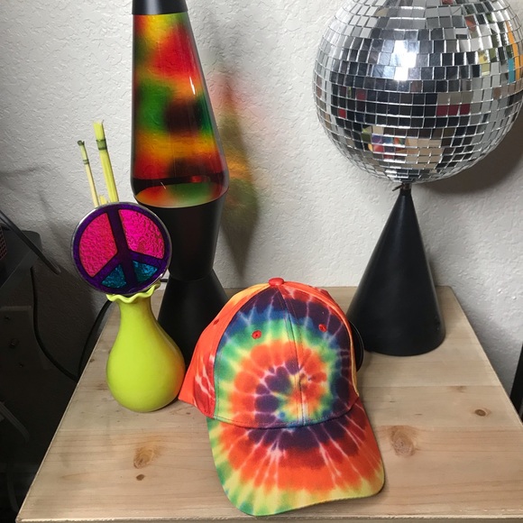 🌈Rainbow Tie-Dye baseball cap - Picture 2 of 5